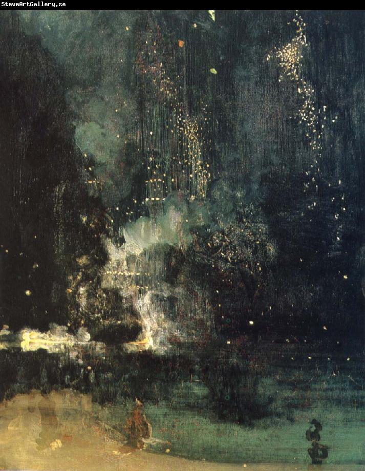 James Abbot McNeill Whistler Nocturne in Black and Gold,the Falling Rocket